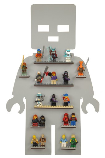 Полка x3 для фигурок из кубиков Man Lego Ninjago Stormtrooper 50 см