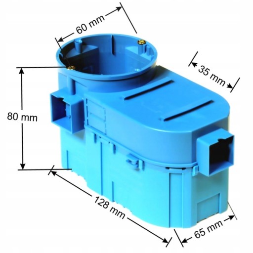 КОРОБКА ДЛЯ СКРЫТОГО МОНТАЖА. ДЛЯ ЭЛЕКТРОНИКИ DEEP SE2x60G