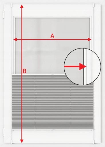Roleta plisowana TERMO silver PLISA LUX 66x150cm