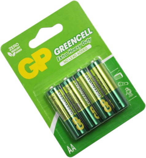 АККУМУЛЯТОР GP R6 GREENELL 1,5 В ТИП AA 4 шт. В БЛИСТЕРЕ