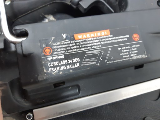 Газовый гвоздезабивной пистолет NuPower 50-90 мм, картридж + аккумулятор