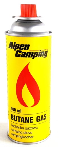 PALNIK GAZOWY NA KARTUSZ MOSIĘŻNY DO GAZU + 10 KARTUSZY ALPEN CAMPING