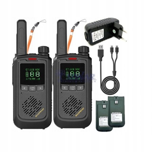 WALKIE TALKIE KRÓTKOFALÓWKA ŁOKI TOKI BAOFENG 4szt