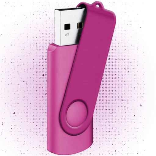 НАКОПИТЕЛЬ USB-ПАМЯТЬ 4 ГБ 2.0 TWISTER – 25 ЦВЕТОВ