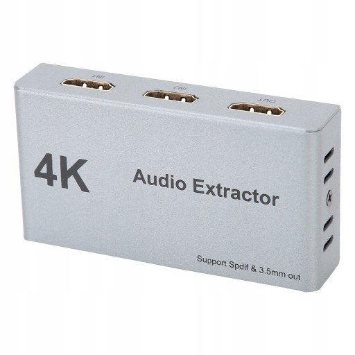 Распределитель аудиоэкстрактора HDMI 2 в 1, выход 4k