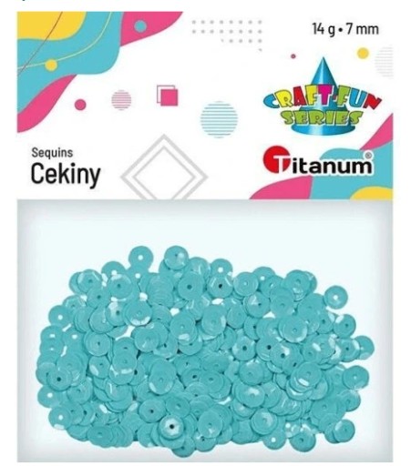 ДЕКОРАТИВНЫЕ КРУГЛЫЕ ЛАДУРИНЫЕ ПАЙЕТКИ 7 ММ 14G ТИТАН