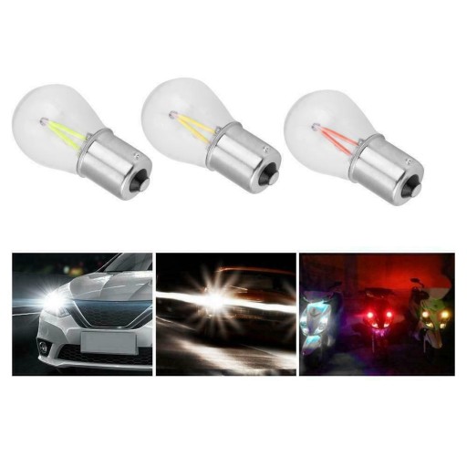LED COB FILAMENT PY21W BAU15S BIAŁA 12V 24V