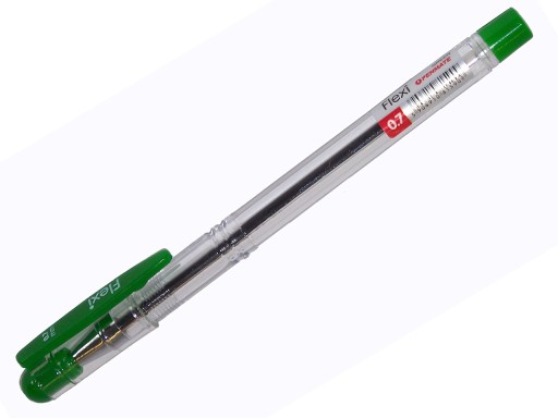 ШАРИКОВАЯ РУЧКА С КОЛПАЧКОМ ЗЕЛЕНАЯ FLEXI PENMATE 0,7 ММ