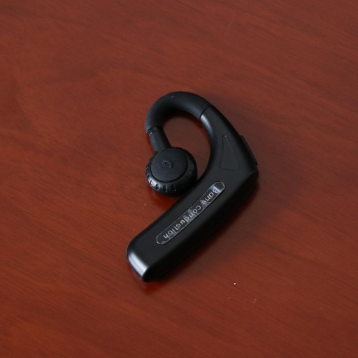 Słuchawki Bluetooth 5.1 170 mAh Zestaw słuchawkowy z zaczepem na ucho Sterowanie głosem Czarny