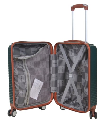 Walizka mała kabinowa ABS SUNBAG - MODEL LUNA GREEN 30 litrów