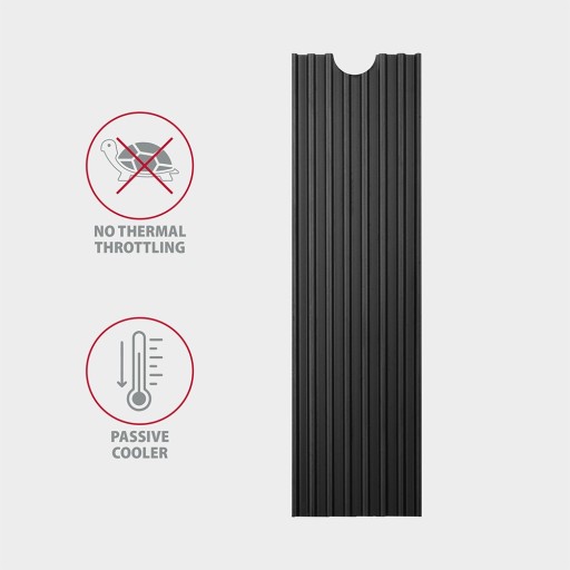 Пассивный радиатор для накопителей M.2 SSD Axagon 3 мм
