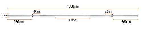 Система Beltor HRD Gryf Простой гладкий Grooved Chrome 180 см/28 мм штанга