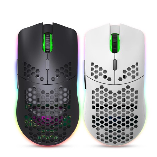 Беспроводная игровая мышь HXSJ T66 RGB 2,4G с RGB-подсветкой и зарядкой