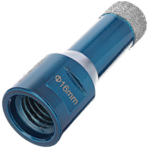 WIERTŁO DIAMENTOWE DO GRESU M14 OTWORNICA 16MM KORONKA DO TWARDYCH PŁYTEK