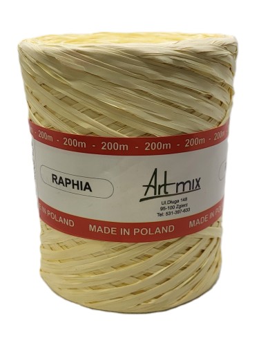 Рафия 200м кремовая