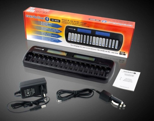 Зарядное устройство EverActive NC1600 16 АА, ААА