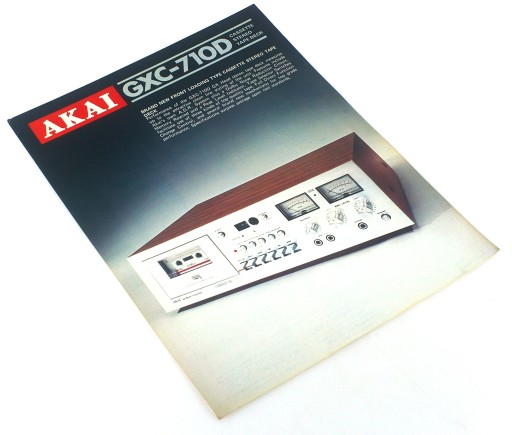 AKAI GXC-710D ОРИГИНАЛЬНЫЙ ПРОСПЕКТ, около 1970 г.