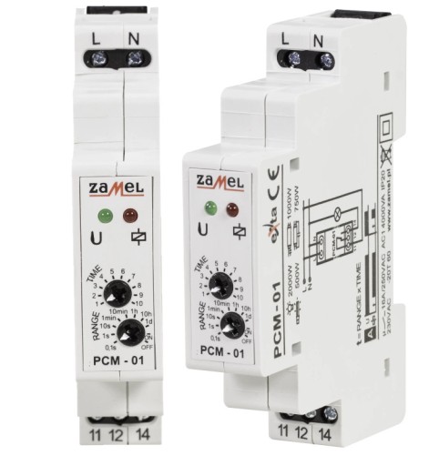 ZAMEL PRZEKAŹNIK OPÓŹNIONY 1Z 16A 230V EXTA PCM-01