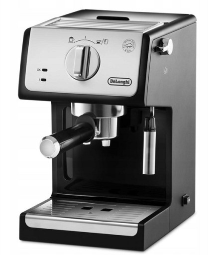 Кофемашина под давлением Delonghi ECP33.21.BK (P) с портафильтром и пенообразователем