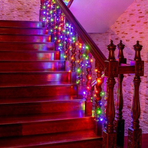LAMPKI CHOINKOWE 100 LED ZEWNĘTRZNE/WEW KOLOROWE