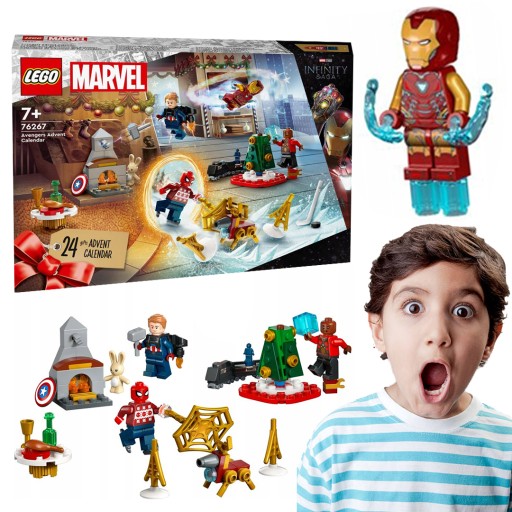 LEGO MARVEL KALENDARZ ADWENTOWY ŚWIĘTA Z AVENGERS 2023 76267