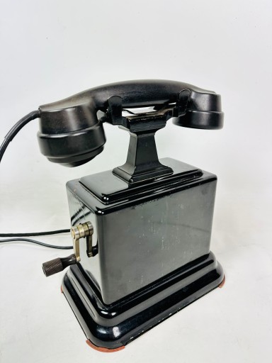 Telefon Unikat XIX XX Antyk Bakelit Ericsson Antyk