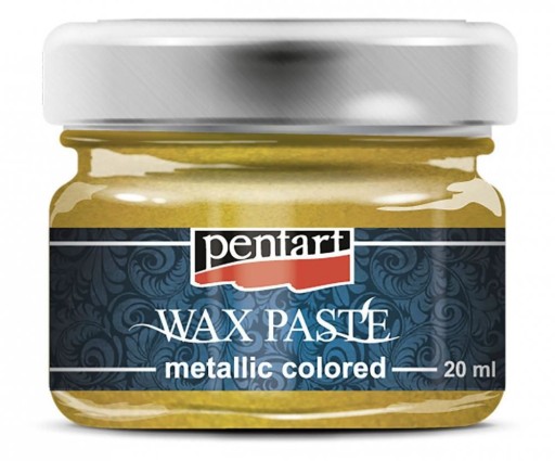Żółta PASTA Woskowa 20ml Metaliczna DOBRA JAKOŚĆ!!