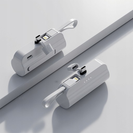 МАЛЕНЬКИЙ КАРМАННЫЙ POWERBANK 5000 МАч ДЛЯ IPHONE/TYPE-C