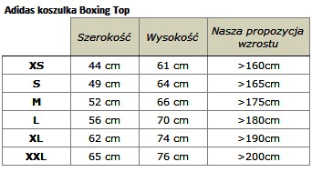 KOSZULKA BOKSERSKA ADIDAS Boxing Tank czerwona S