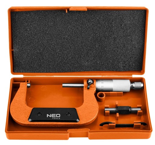 NEO Tools Микрометр с нониусом 50-75 мм 75-022