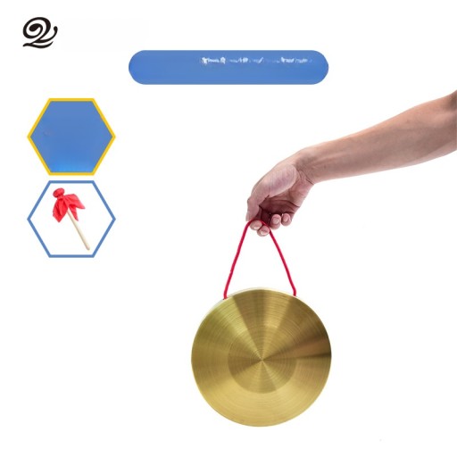 INSTRUMENTY PERKUSYJNE DLA DZIECI GONG ZEWNĘTRZNY STOJAK RĘCZNY CHIŃSKI