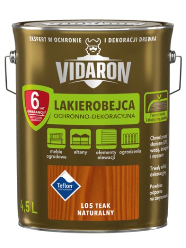 VIDARON LARC SAIN - L05 НАТУРАЛЬНЫЙ ТИК 4,5 л тик