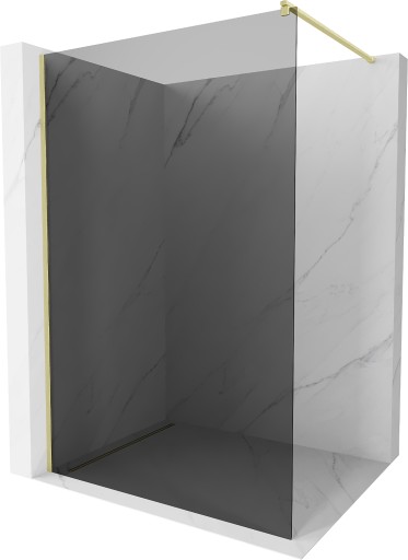 MEXEN KIOTO ŚCIANKA PRYSZNICOWA WALK-IN 100 x 200 CM ZŁOTA szkło 8 mm