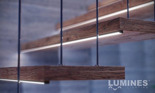 Profil Alu. Taśma LED D 2m Inox + Klosz Szybka