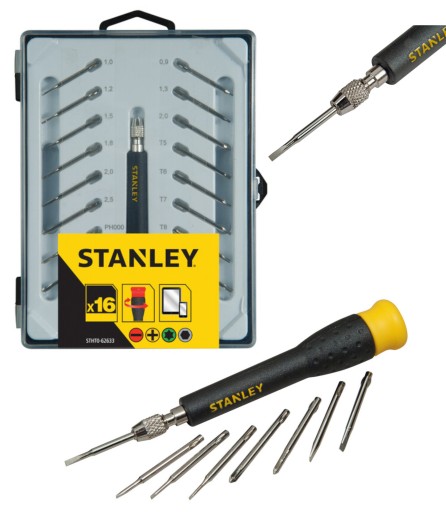 НАБОР STANLEY ИЗ 16 ТОЧНЫХ ОТВЕРТОК В КАССЕТЕ