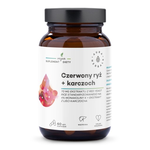 AURA HERBALS Красный рис + артишок, капсулы