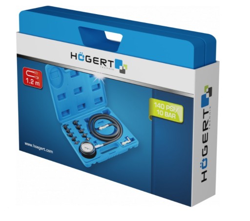 HOGERT HT8G414 ТЕСТЕР ДАВЛЕНИЯ МАСЛА 10 БАР