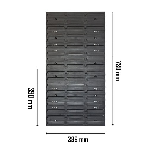 Размеры инструментальной настенной доски. 78x39см 21 кювета