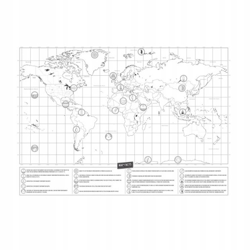 СКРЕТЧ-КАРТА WORLD MAP DELUX ДЛЯ ХИТА ПУТЕШЕСТВЕННИКА
