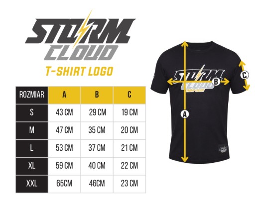 StormCloud T-shirt Logo Czarny XXL