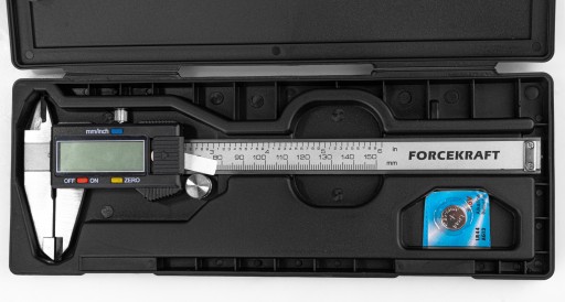 SUWMIARKA ELEKTRONICZNA CYFROWA METALOWA LCD SKALA MILIMETRY CALE