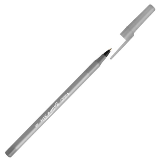 BIC Шариковая ручка Round Stick ЧЕРНАЯ 60 ШТ.