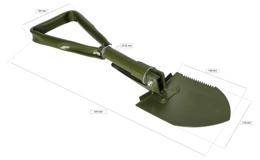 SAPERKA SKŁADANA Z KILOFEM 46CM + POKROWIEC