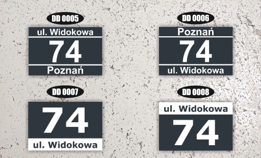 БОЛЬШАЯ АДРЕСНАЯ ТАБЛИЧКА ИЗ НЕРЖАВЕЮЩЕЙ АНТРАЦИТА С НОМЕРОМ ДОМА | 40х30 см