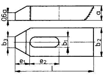 Зажим зубчатый DIN6314Z 6,6x50