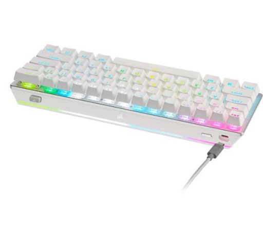 Беспроводная механическая клавиатура Corsair K70 Pro Mini Cherry MX Red, белая