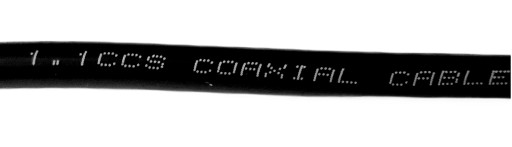 Коаксиальный кабель антенный кабель 1М черный F Plug-F Plug ANGLE 1.1Cu