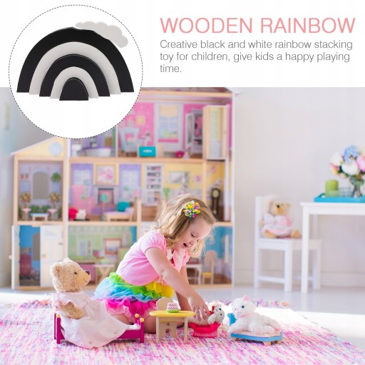 Rainbow Stacking Toy Building Blocks Moduł