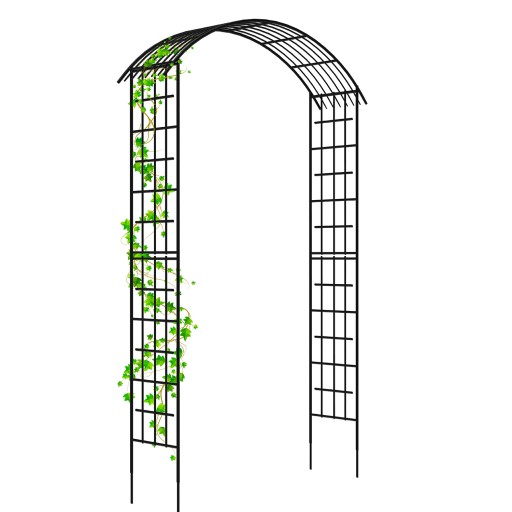 Арочная металлическая пергола 275 см Отличный черный