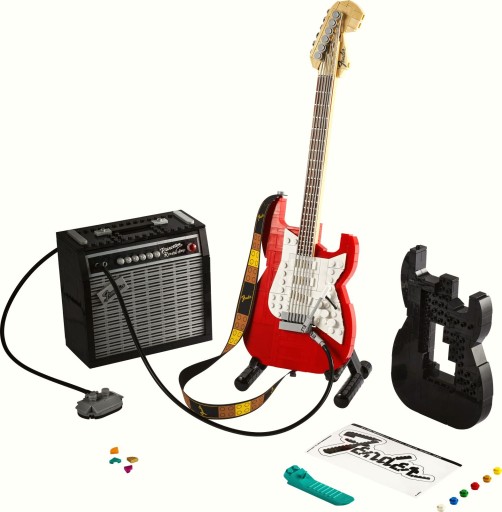 LEGO 21329 Ideas Гитарные кубики Fender Stratocaster Идеальный подарок